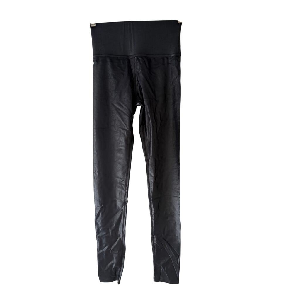 Carbon 38 Black Shiny  Leggings Unused Excellent Size XS Made In USA